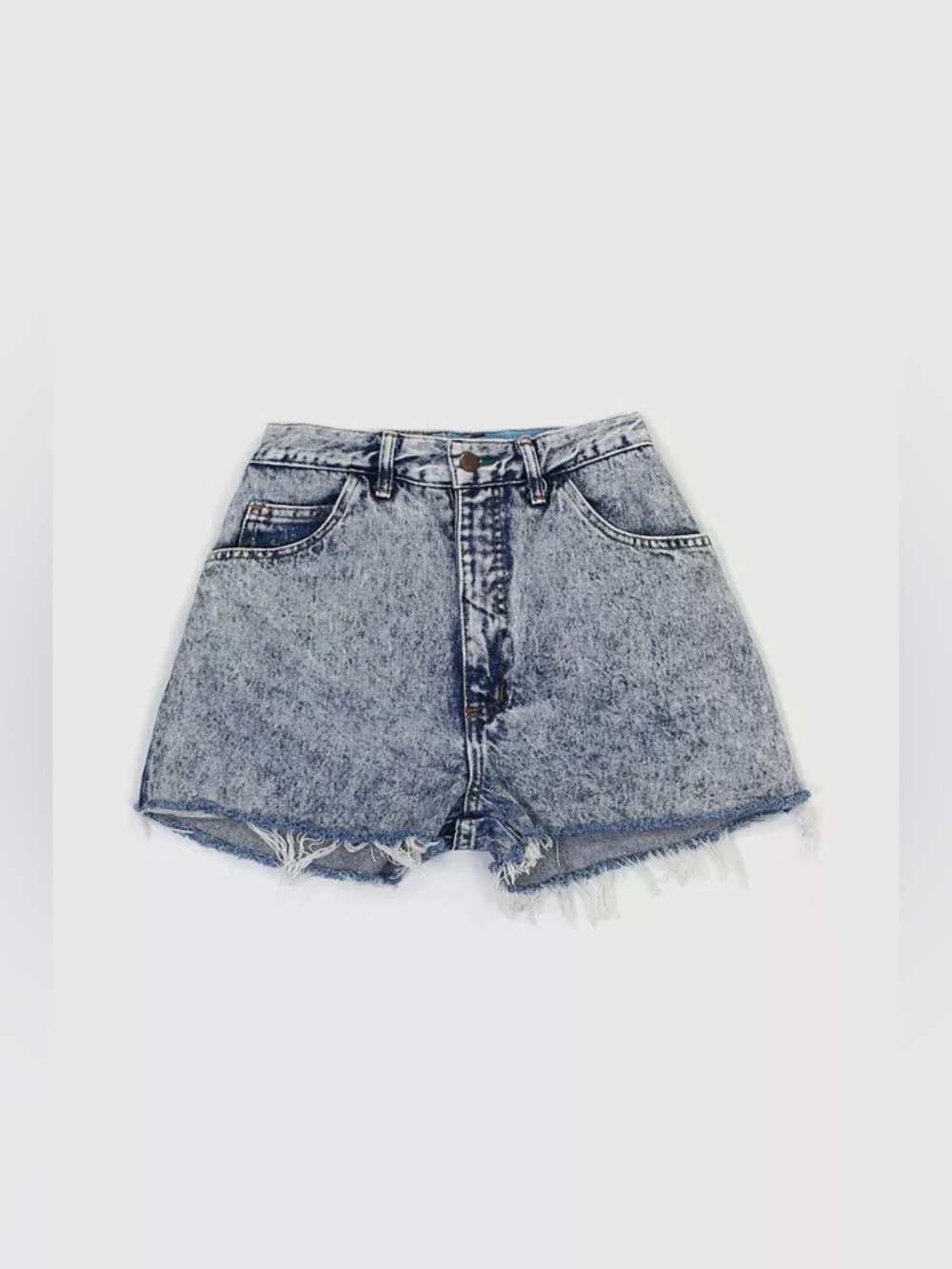Vintage 90s Acid Wash Distressed Denim Shorts